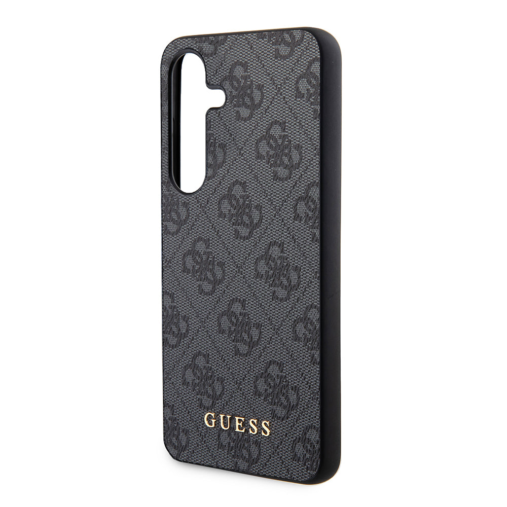 Husa pentru Samsung Galaxy S24 S921, Guess, 4G Metal Gold Logo, Neagra