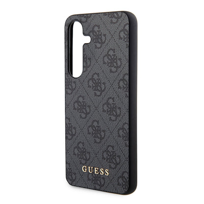 Husa pentru Samsung Galaxy S24 S921, Guess, 4G Metal Gold Logo, Neagra