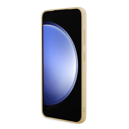 Husa pentru Samsung Galaxy S24 S921, Guess, Glitter Script, Aurie