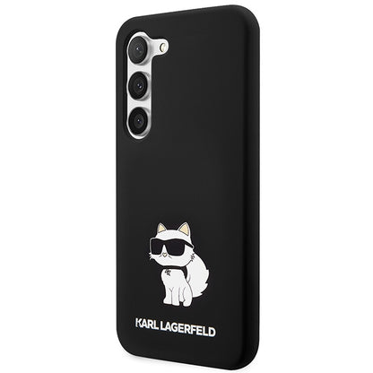 Husa pentru Samsung Galaxy S24 S921, Karl Lagerfeld, Silicone Choupette NFT, Neagra