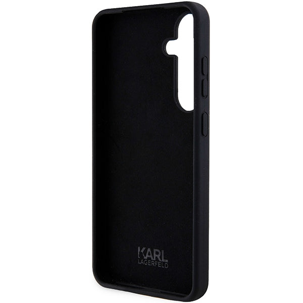 Husa pentru Samsung Galaxy S24 S921, Karl Lagerfeld, Silicone Ikonik NFT, Neagra