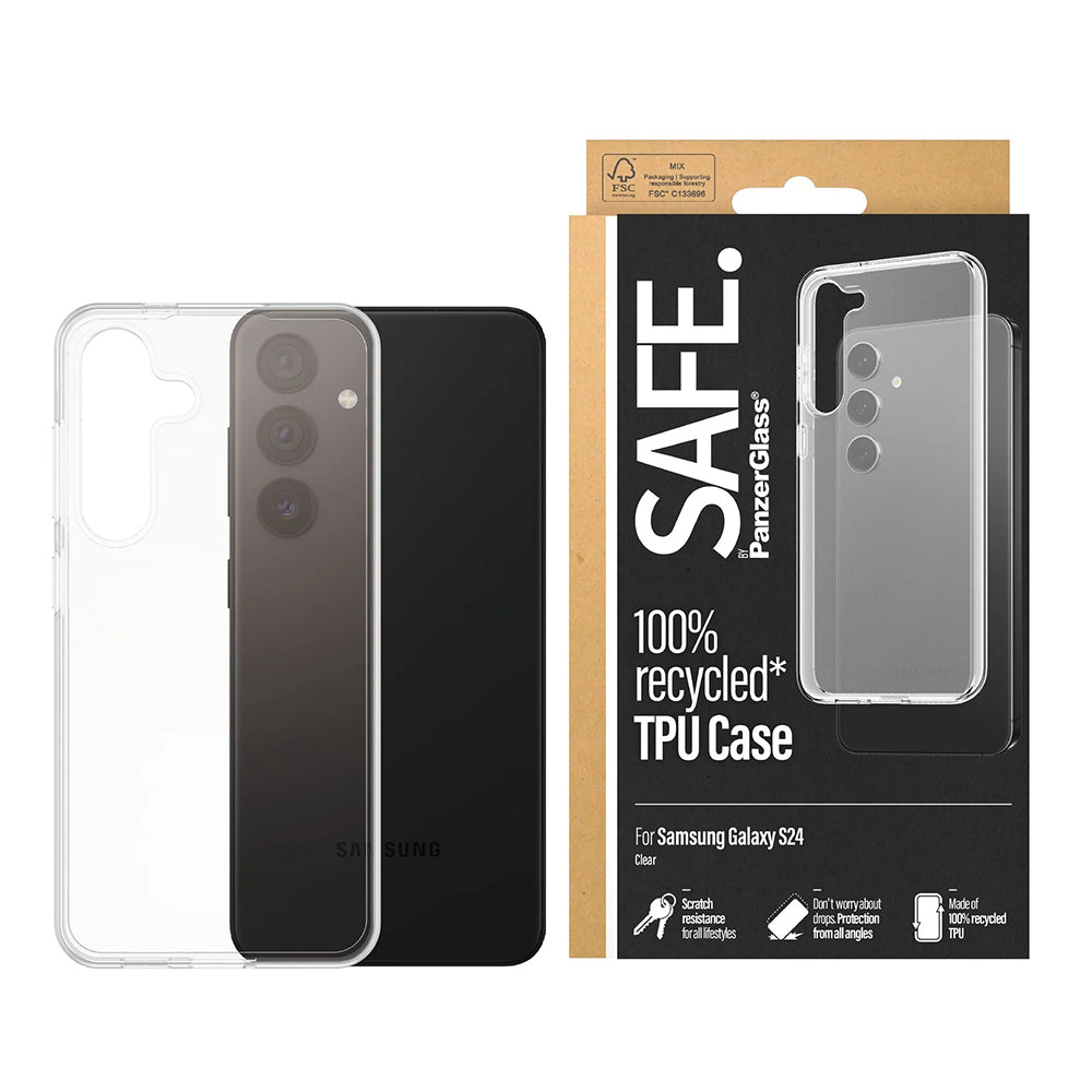 Husa pentru Samsung Galaxy S24 S921, PanzerGlass, Safe., Transparenta