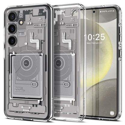 Husa pentru Samsung Galaxy S24 S921, Spigen, Ultra Hybrid Zero One, Alba