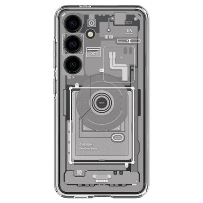 Husa pentru Samsung Galaxy S24 S921, Spigen, Ultra Hybrid Zero One, Alba