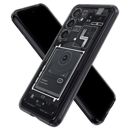 Husa pentru Samsung Galaxy S24 S921, Spigen, Ultra Hybrid Zero One, Neagra Mata ACS07350