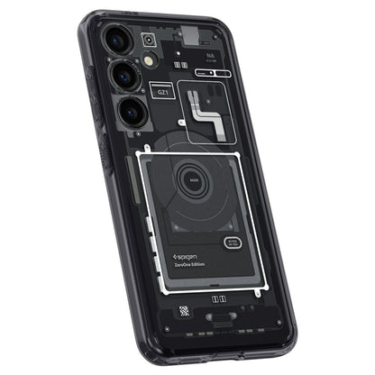 Husa pentru Samsung Galaxy S24 S921, Spigen, Ultra Hybrid Zero One, Neagra Mata ACS07350