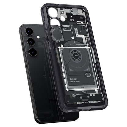 Husa pentru Samsung Galaxy S24 S921, Spigen, Ultra Hybrid Zero One, Neagra Mata ACS07350
