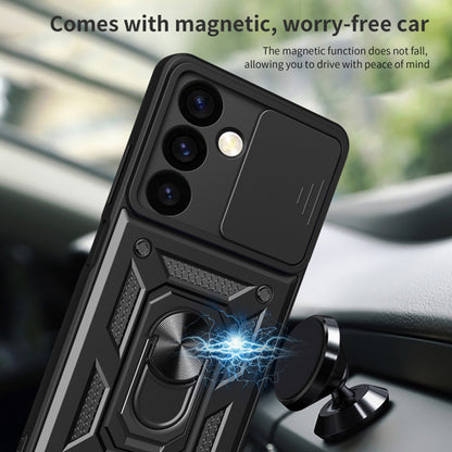 Husa pentru Samsung Galaxy S24 S921, Techsuit, CamShield, Neagra