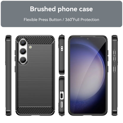 Husa pentru Samsung Galaxy S24 S921, Techsuit, Carbon, Neagra