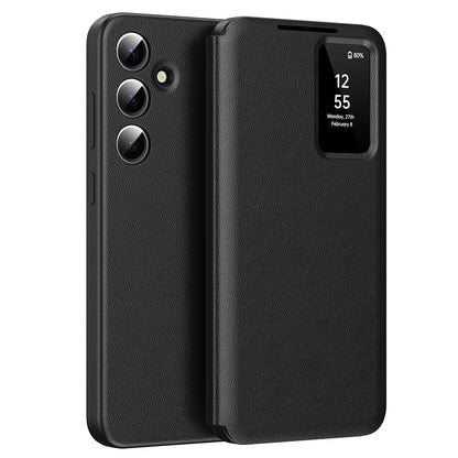 Husa pentru Samsung Galaxy S24 S921, Techsuit, SmartView, Neagra