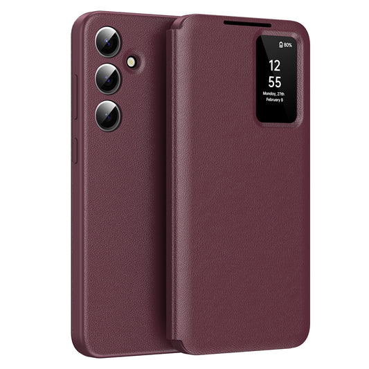 Husa pentru Samsung Galaxy S24 S921, Techsuit, SmartView, Rosie