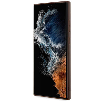 Husa pentru Samsung Galaxy S24 Ultra S928, Guess, 4G Big Logo, Maro