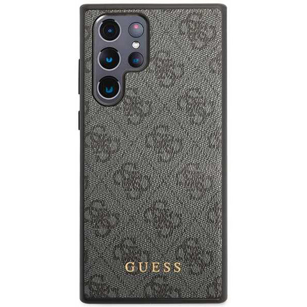 Husa pentru Samsung Galaxy S24 Ultra S928, Guess, 4G Metal Gold Logo, Neagra