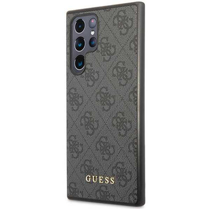 Husa pentru Samsung Galaxy S24 Ultra S928, Guess, 4G Metal Gold Logo, Neagra