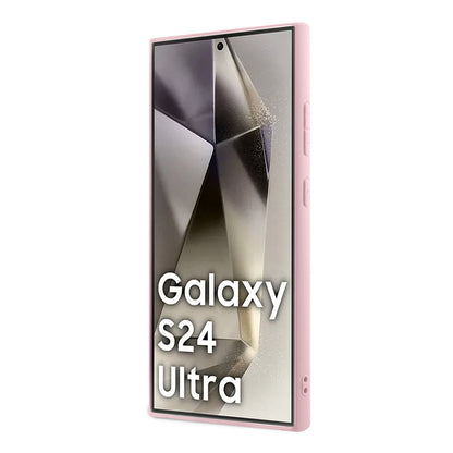 Husa pentru Samsung Galaxy S24 Ultra S928, Guess, Glitter Script, Roz