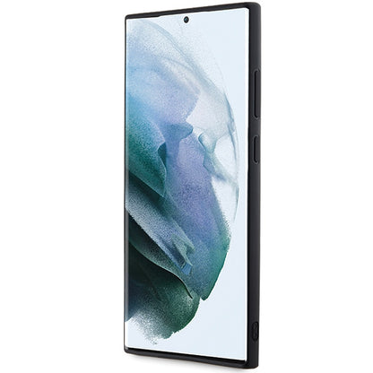 Husa pentru Samsung Galaxy S24 Ultra S928, Karl Lagerfeld, 3D Rubber Glitter Logo, Neagra