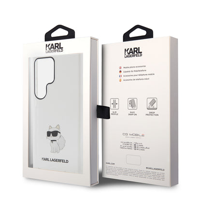Husa pentru Samsung Galaxy S24 Ultra S928, Karl Lagerfeld, IML Luxury Choupette, Transparenta
