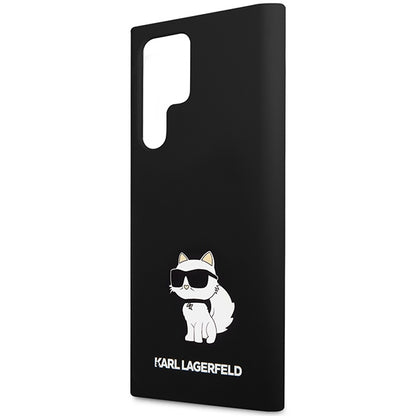 Husa pentru Samsung Galaxy S24 Ultra S928, Karl Lagerfeld, Silicone Choupette NFT, Neagra
