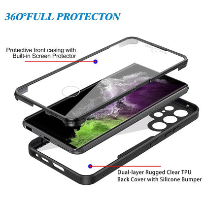 Husa pentru Samsung Galaxy S24 Ultra S928, Techsuit, ColorVerse 360, Neagra