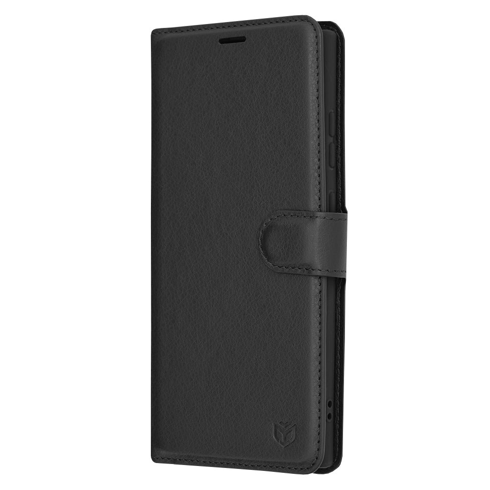 Husa pentru Samsung Galaxy S24 Ultra S928, Techsuit, Leather Folio, Neagra