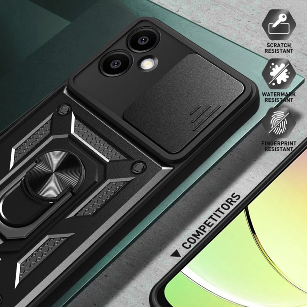 Husa pentru Samsung Galaxy S25 Edge S937, Techsuit, CamShield, Neagra