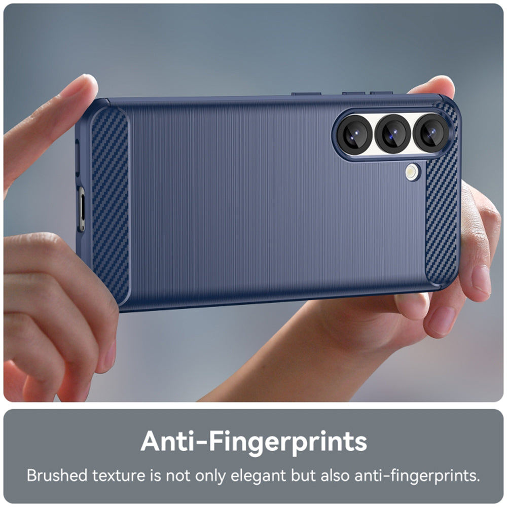 Husa pentru Samsung Galaxy S25 Edge S937, Techsuit, Carbon, Albastra