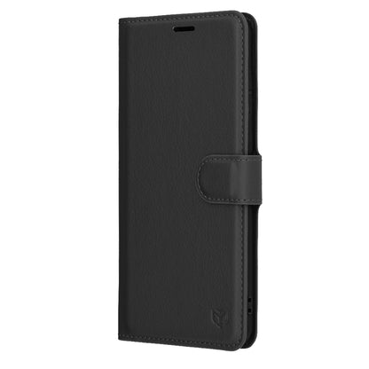 Husa pentru Samsung Galaxy S25 Edge S937, Techsuit, Leather Folio, Neagra