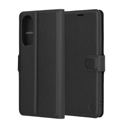 Husa pentru Samsung Galaxy S25 Edge S937, Techsuit, Leather Folio, Neagra