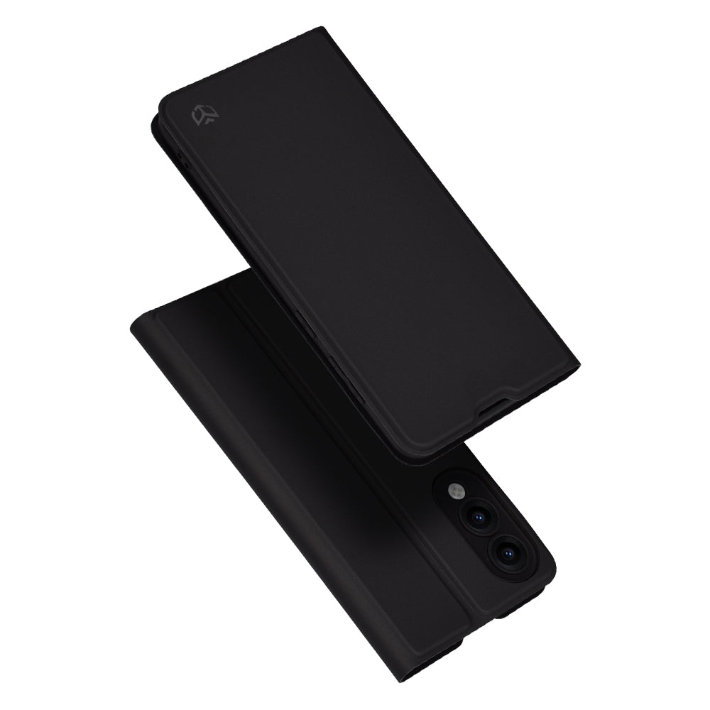 Husa pentru Samsung Galaxy S25 Edge S937, Techsuit, Magskin Book, Neagra