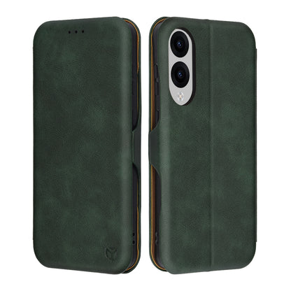 Husa pentru Samsung Galaxy S25 Edge S937, Techsuit, Safe Wallet Plus, Verde