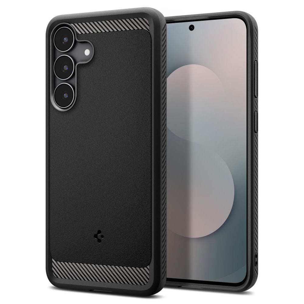 Husa pentru Samsung Galaxy S25 FE, Spigen, Rugged Armor, Neagra Mata ACS10025