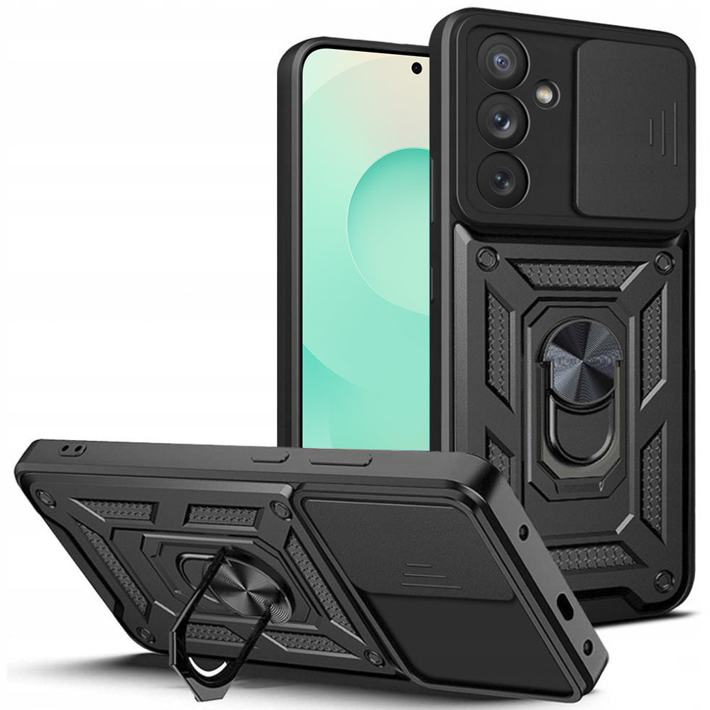 Husa pentru Samsung Galaxy S25 FE, Techsuit, CamShield, Neagra