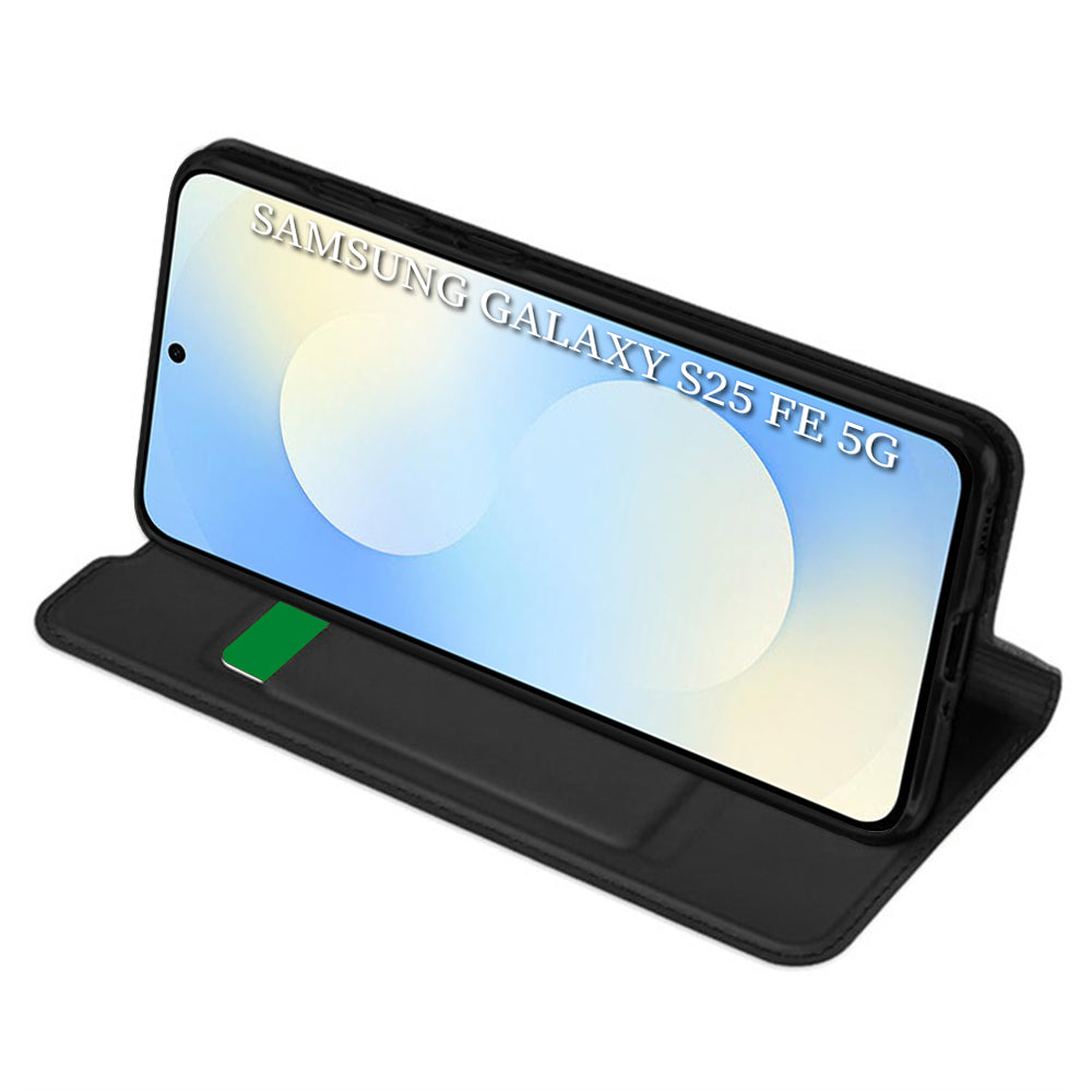 Husa pentru Samsung Galaxy S25 FE, Techsuit, Magskin Book, Neagra
