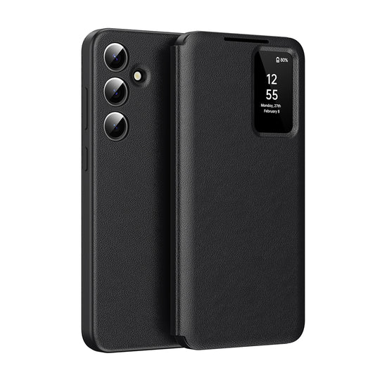 Husa pentru Samsung Galaxy S25 FE, Techsuit, SmartView, Neagra