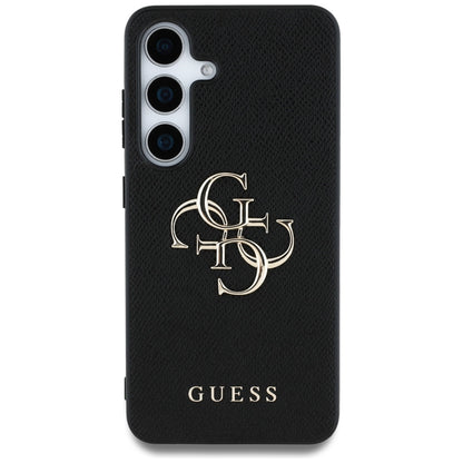 Husa pentru Samsung Galaxy S25+ S936, Guess, 4G Grained Big and Classic Logo, Neagra