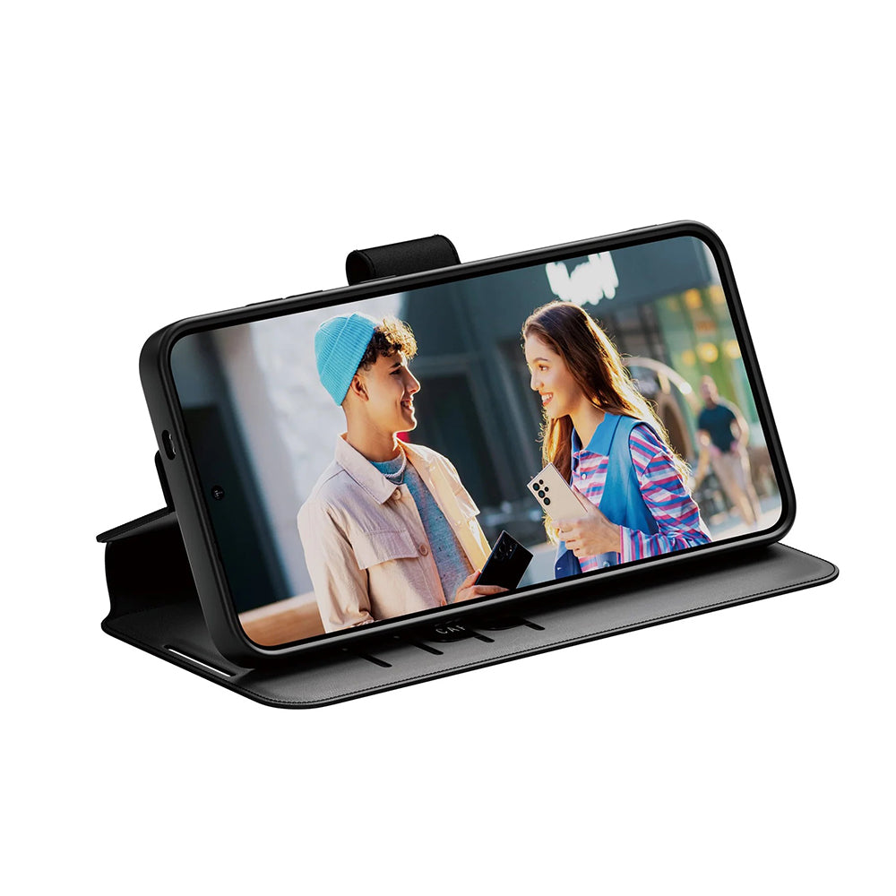 Husa pentru Samsung Galaxy S25+ S936, PanzerGlass, Care Feature Kickstand Wallet, Neagra