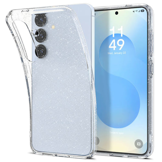 Husa pentru Samsung Galaxy S25+ S936, Spigen, Liquid Crystal Glitter, Transparenta