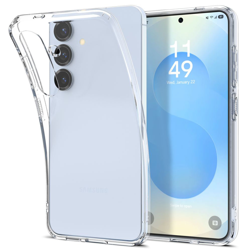 Husa pentru Samsung Galaxy S25+ S936, Spigen, Liquid Crystal, Transparenta