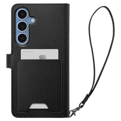 Husa pentru Samsung Galaxy S25+ S936, Spigen, Wallet S, Neagra ACS09125