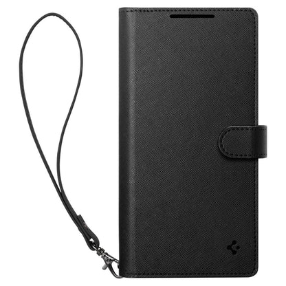 Husa pentru Samsung Galaxy S25+ S936, Spigen, Wallet S, Neagra ACS09125