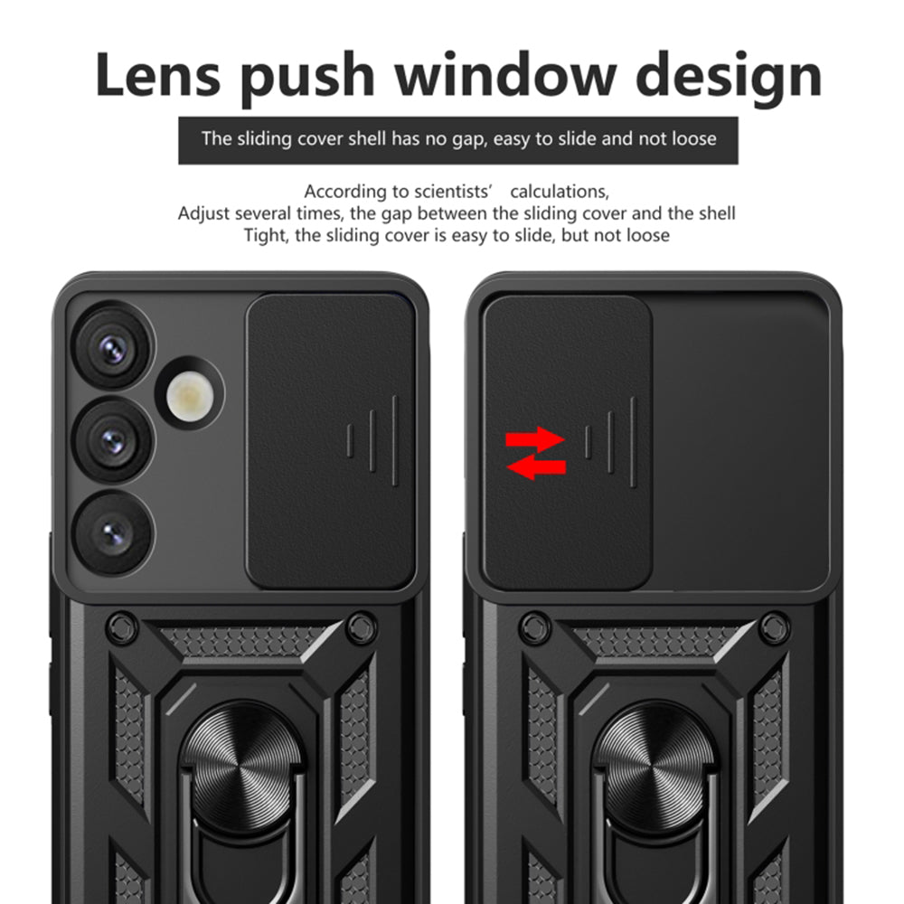 Husa pentru Samsung Galaxy S25+ S936, Techsuit, CamShield, Neagra