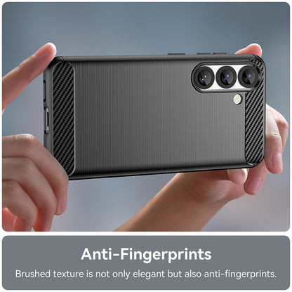 Husa pentru Samsung Galaxy S25+ S936, Techsuit, Carbon, Neagra