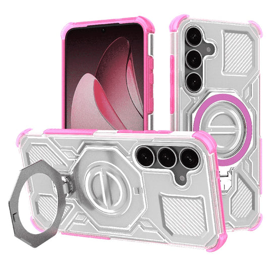 Husa pentru Samsung Galaxy S25+ S936, Techsuit, Carbon Shield Pro, Roz