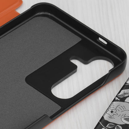 Husa pentru Samsung Galaxy S25+ S936, Techsuit, eFold, Portocalie