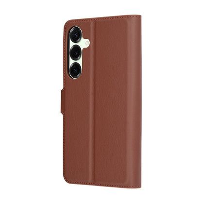 Husa pentru Samsung Galaxy S25+ S936, Techsuit, Leather Folio, Maro