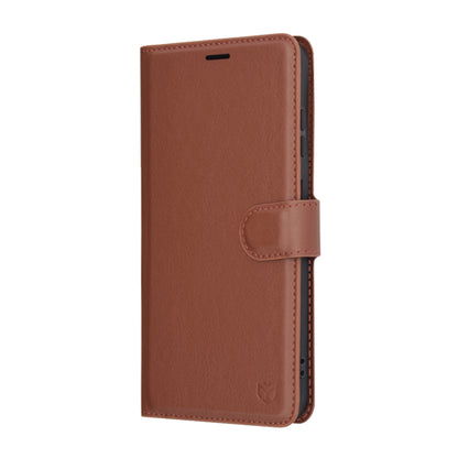 Husa pentru Samsung Galaxy S25+ S936, Techsuit, Leather Folio, Maro