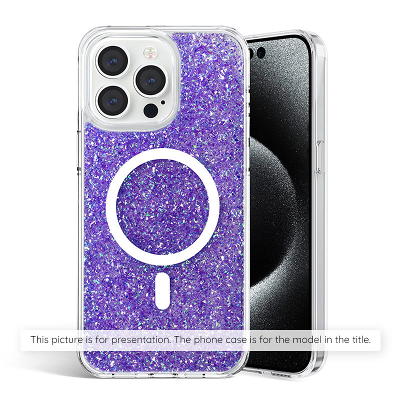 Husa pentru Samsung Galaxy S25+ S936, Techsuit, Sparkly Glitter, Mov