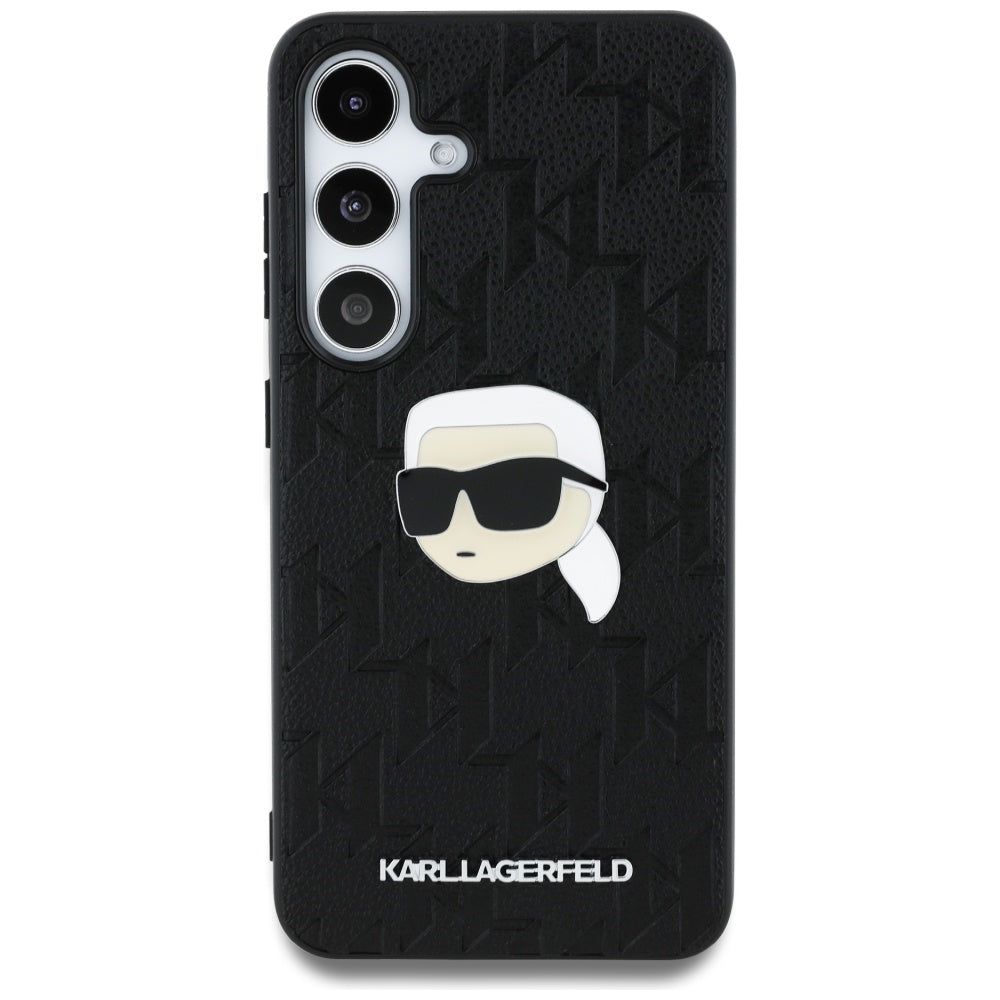 Husa pentru Samsung Galaxy S25 S931, Karl Lagerfeld, Monogram Karl's Head, Neagra