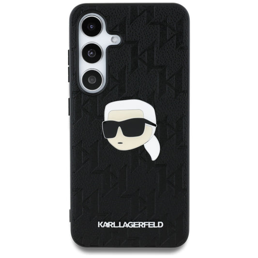 Husa pentru Samsung Galaxy S25 S931, Karl Lagerfeld, Monogram Karl's Head, Neagra