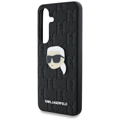 Husa pentru Samsung Galaxy S25 S931, Karl Lagerfeld, Monogram Karl's Head, Neagra